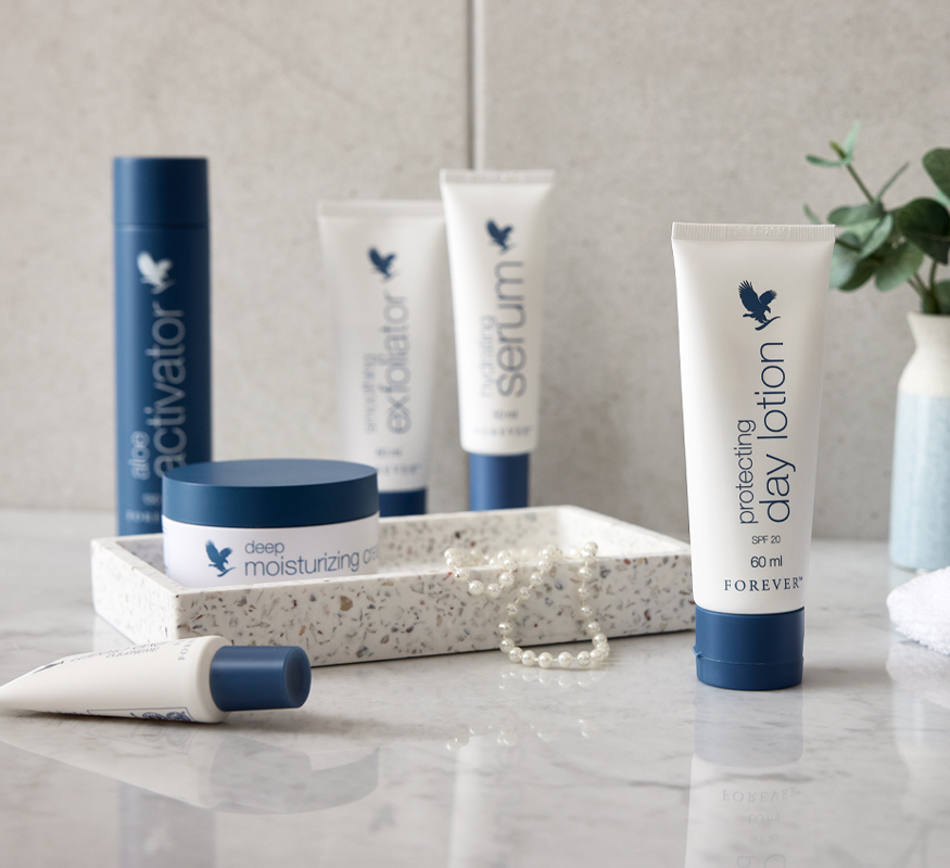 Forever erbjuder produkter för hudvård, hårvård, kosttillskott, träning och viktkontroll.